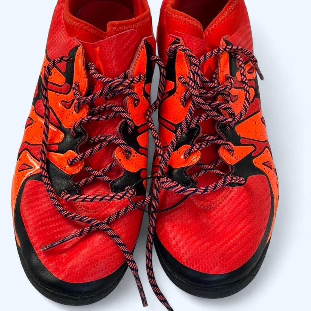 Adidas orange running shoes